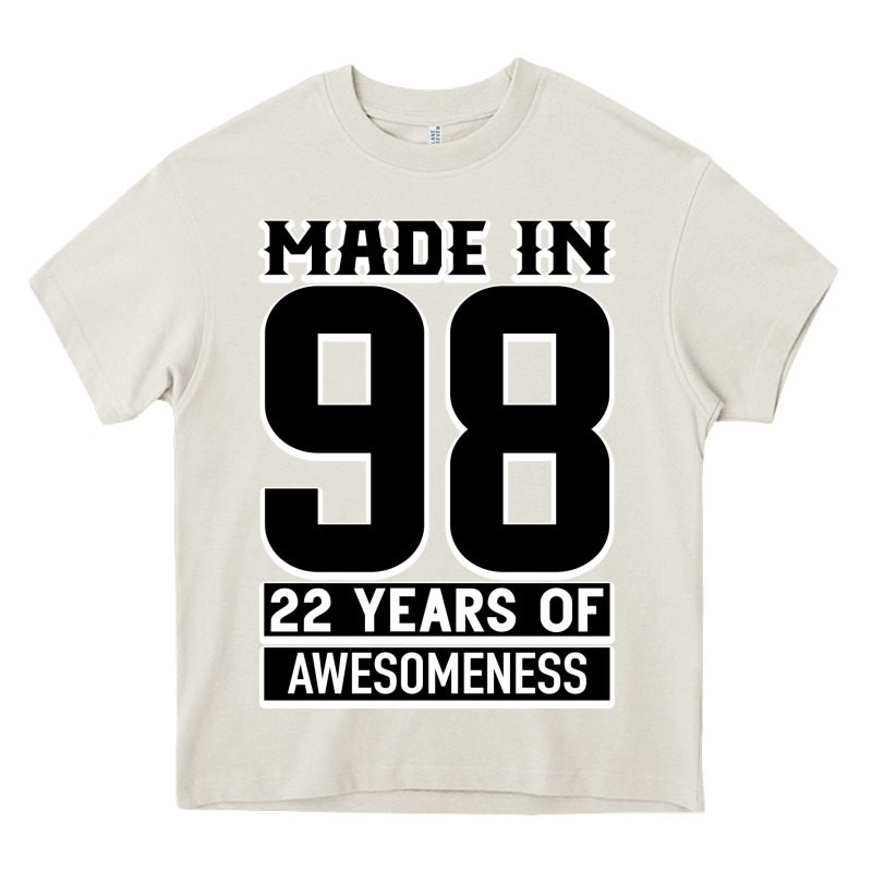 Made In 98 22 Years Of Awesomeness Heavy Core Tee by Bettercallsaul | Teevron