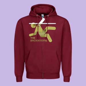 The Backrooms Graphic Zipper Hoodie Designed By Longcreatives
