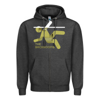 Charcoal Heather The Backrooms graphic Zipper Hoodie - longCreatives