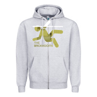 Heather Grey The Backrooms graphic Zipper Hoodie - longCreatives