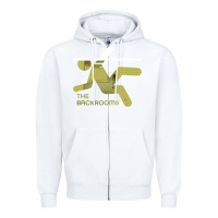 White The Backrooms graphic Zipper Hoodie - longCreatives