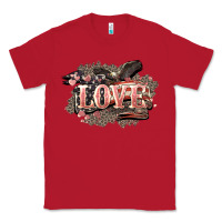 Red Love America 4th of july Classic Tee - HowdyJamesFarm