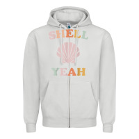 Dove Grey vintage retro shell yeah beach tropical vacation gifts t shirt Zipper Hoodie - longCreatives
