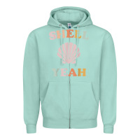 Seafoam vintage retro shell yeah beach tropical vacation gifts t shirt Zipper Hoodie - longCreatives