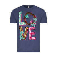 Vintage Denim Love crown of the thorns Easter Day Vintage Tee - HowdyJamesFarm