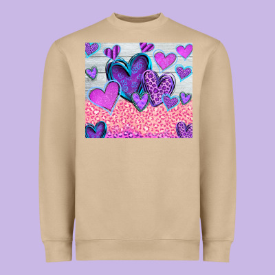 Love Heavyweight Sweatshirt Designed By Cowhidedigitalart