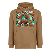 Toasted Coconut astec cowhide highlands cow Heavyweight Hoodie - BarkalooDesign