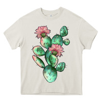 Cream cactus 5 Heavy Core Tee - JahusDesignShop