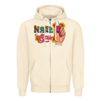 Sandshell western sunflowers nail boss Zipper Hoodie - Artiststas
