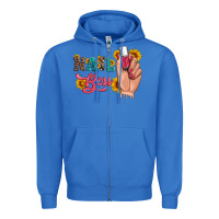 True Royal western sunflowers nail boss Zipper Hoodie - Artiststas