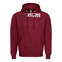 Burgundy Anytimes Fitness Zipper Hoodie - longCreatives