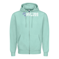 Seafoam Anytimes Fitness Zipper Hoodie - longCreatives
