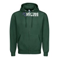 Sports Green Anytimes Fitness Zipper Hoodie - longCreatives