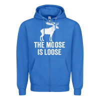 True Royal The Moose Is Loose Alaska Moose Zipper Hoodie - longCreatives