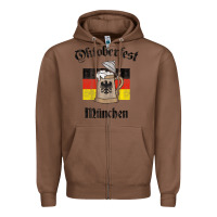 Chestnut Oktoberfest München German Flag Beer Stein Zipper Hoodie - longCreatives
