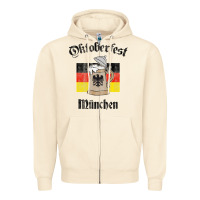 Oktoberfest München German Flag Beer Stein Zipper Hoodie | Teevron
