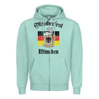 Seafoam Oktoberfest München German Flag Beer Stein Zipper Hoodie - longCreatives