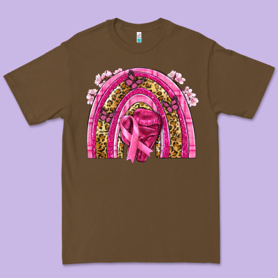 Breast Cancer Rainbow Premium Tee Designed By Nancycooperartshop