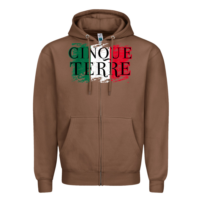Cinque Terre Italy Travel Distressed T Shirt Zipper Hoodie by longCreatives | Teevron