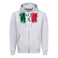 Heather Grey cinque terre italy travel distressed t shirt Zipper Hoodie - longCreatives