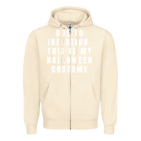 Sandshell due to inflation, this is my halloween costume pullover Zipper Hoodie - longCreatives