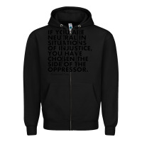 Black human rights quote protest political Zipper Hoodie - longCreatives