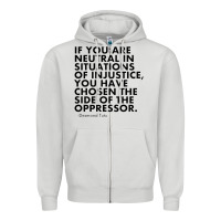 Dove Grey human rights quote protest political Zipper Hoodie - longCreatives