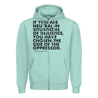 Seafoam human rights quote protest political Zipper Hoodie - longCreatives