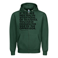 Sports Green human rights quote protest political Zipper Hoodie - longCreatives