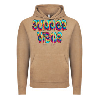 Vintage Coffee summer vibes tie dye doodle Vintage Hoodie - CowCowDesign
