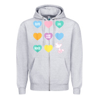 Heather Grey peanuts valentine candy heart Zipper Hoodie - longCreatives