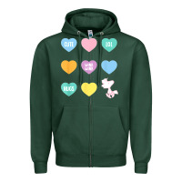 Sports Green peanuts valentine candy heart Zipper Hoodie - longCreatives