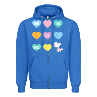 True Royal peanuts valentine candy heart Zipper Hoodie - longCreatives