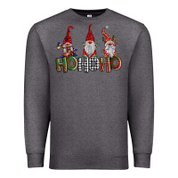 Charcoal Heather ho ho. ho gnomes Premium Sweatshirt - BarkalooDesign
