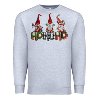 Heather Grey ho ho. ho gnomes Premium Sweatshirt - BarkalooDesign