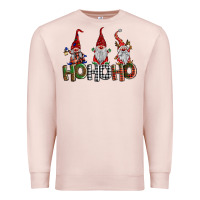 Pale Pink ho ho. ho gnomes Premium Sweatshirt - BarkalooDesign