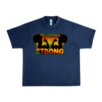 Navy My history is strong Urban Heavy Tee - HowdyJamesFarm
