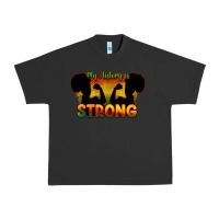 Pigment Black My history is strong Urban Heavy Tee - HowdyJamesFarm
