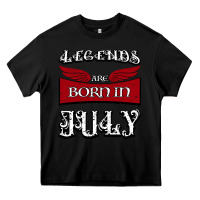 Black Legends are born in July Heavy Core Tee - Bettercallsaul