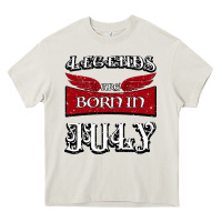 Cream Legends are born in July Heavy Core Tee - Bettercallsaul