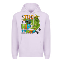 Lilac too hip to hop frog Premium Hoodie - LillyAllenDesigns