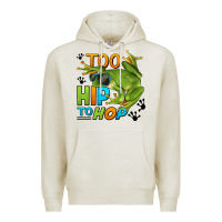 Oatmeal Heather too hip to hop frog Premium Hoodie - LillyAllenDesigns