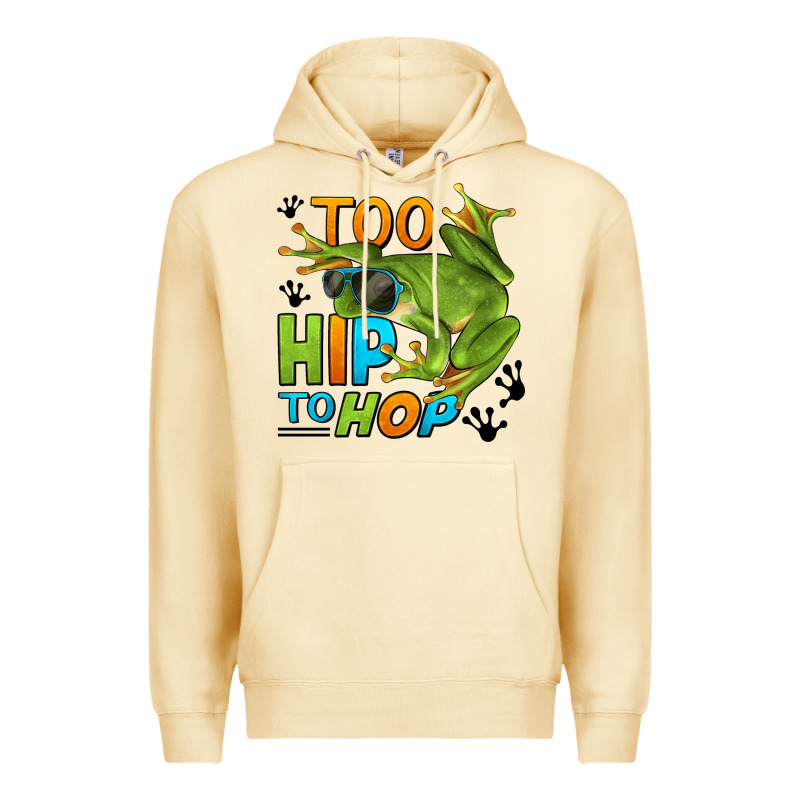 Too Hip To Hop Frog Premium Hoodie by LillyAllenDesigns | Teevron