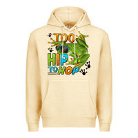 Pina Colada too hip to hop frog Premium Hoodie - LillyAllenDesigns