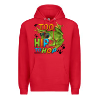 Red too hip to hop frog Premium Hoodie - LillyAllenDesigns