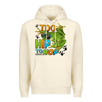 Sandshell too hip to hop frog Premium Hoodie - LillyAllenDesigns