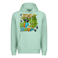 Seafoam too hip to hop frog Premium Hoodie - LillyAllenDesigns