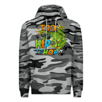 Slate Camo too hip to hop frog Premium Hoodie - LillyAllenDesigns