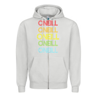 Dove Grey Oneill Name Zipper Hoodie - longCreatives