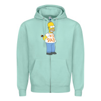 Seafoam The Simpsons Homer Number 1 Dad Father's Day V2 Zipper Hoodie - longCreatives